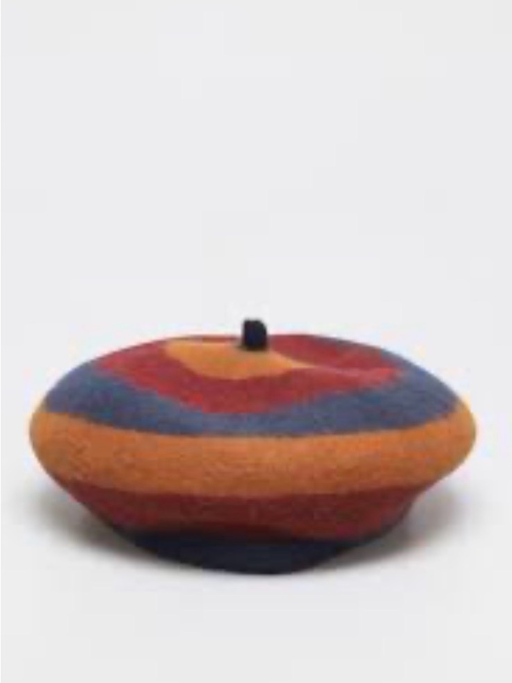 Brixton Colorblock Wool Audrey Beret in Navy, Mustard & Burgundy size S European